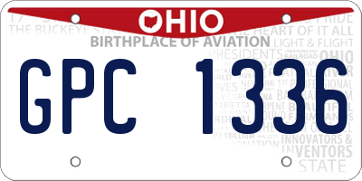 OH license plate GPC1336