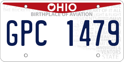 OH license plate GPC1479