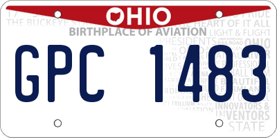 OH license plate GPC1483