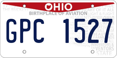 OH license plate GPC1527