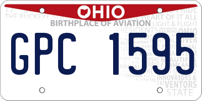 OH license plate GPC1595