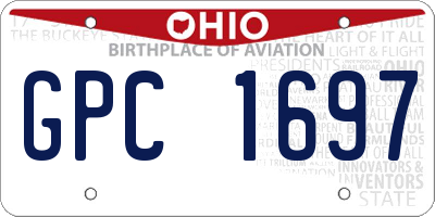 OH license plate GPC1697