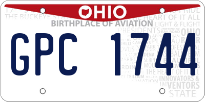 OH license plate GPC1744
