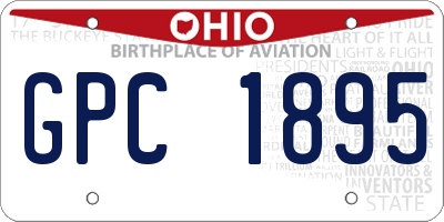 OH license plate GPC1895