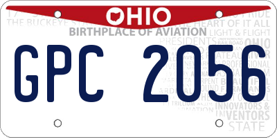 OH license plate GPC2056
