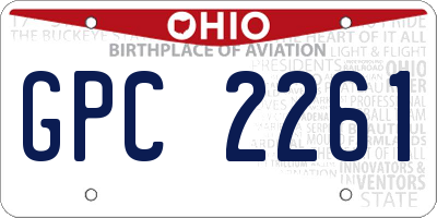 OH license plate GPC2261