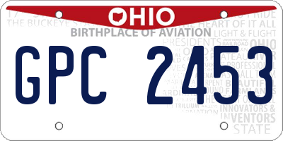 OH license plate GPC2453