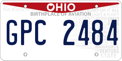 OH license plate GPC2484