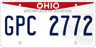 OH license plate GPC2772