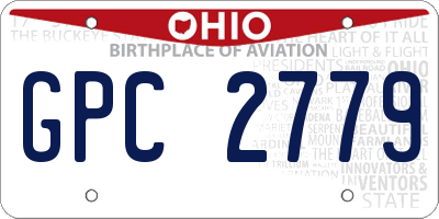 OH license plate GPC2779