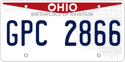 OH license plate GPC2866