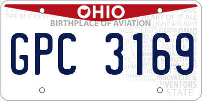 OH license plate GPC3169
