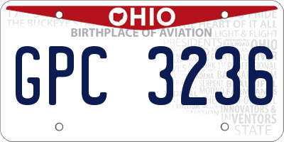 OH license plate GPC3236