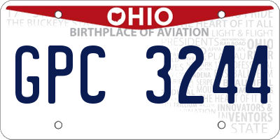 OH license plate GPC3244