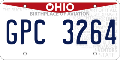 OH license plate GPC3264
