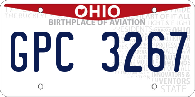 OH license plate GPC3267