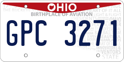 OH license plate GPC3271
