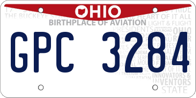 OH license plate GPC3284
