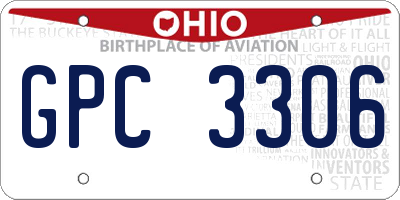 OH license plate GPC3306