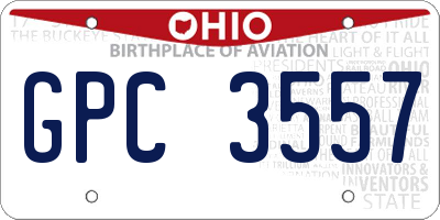 OH license plate GPC3557
