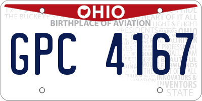 OH license plate GPC4167