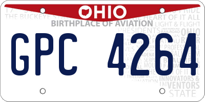 OH license plate GPC4264