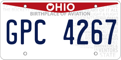 OH license plate GPC4267