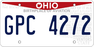 OH license plate GPC4272