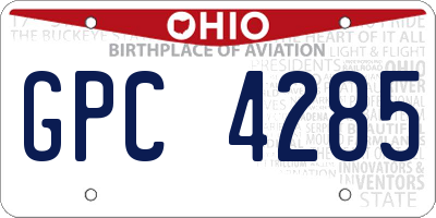 OH license plate GPC4285