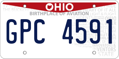 OH license plate GPC4591