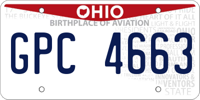 OH license plate GPC4663