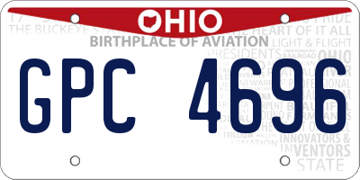 OH license plate GPC4696