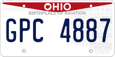 OH license plate GPC4887