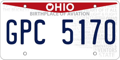 OH license plate GPC5170