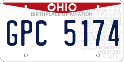 OH license plate GPC5174