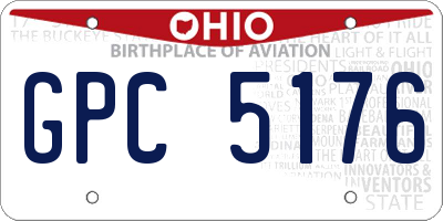 OH license plate GPC5176