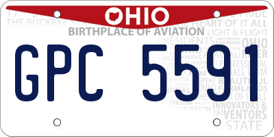 OH license plate GPC5591