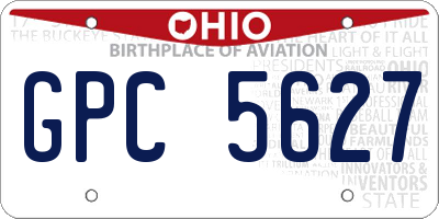 OH license plate GPC5627