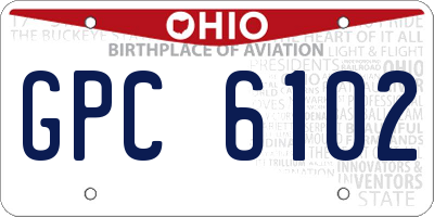 OH license plate GPC6102