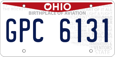 OH license plate GPC6131