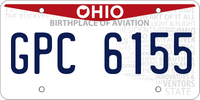 OH license plate GPC6155