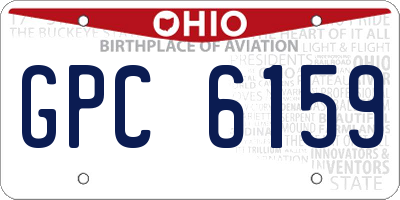 OH license plate GPC6159