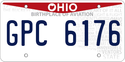 OH license plate GPC6176
