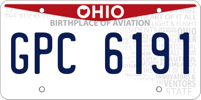 OH license plate GPC6191