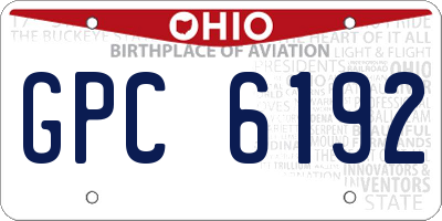 OH license plate GPC6192