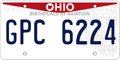 OH license plate GPC6224