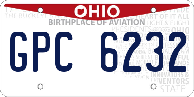 OH license plate GPC6232