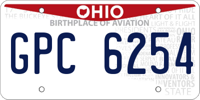 OH license plate GPC6254