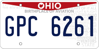 OH license plate GPC6261