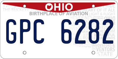 OH license plate GPC6282